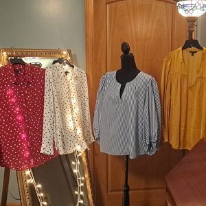 Banana Republic XL blouse lot